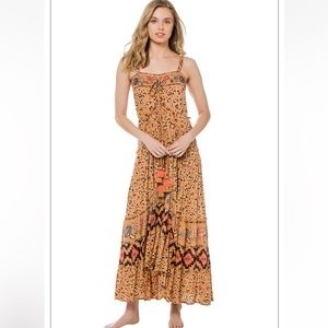 NEW Z&L Europe Nala Leopard Maxi Dress Small
